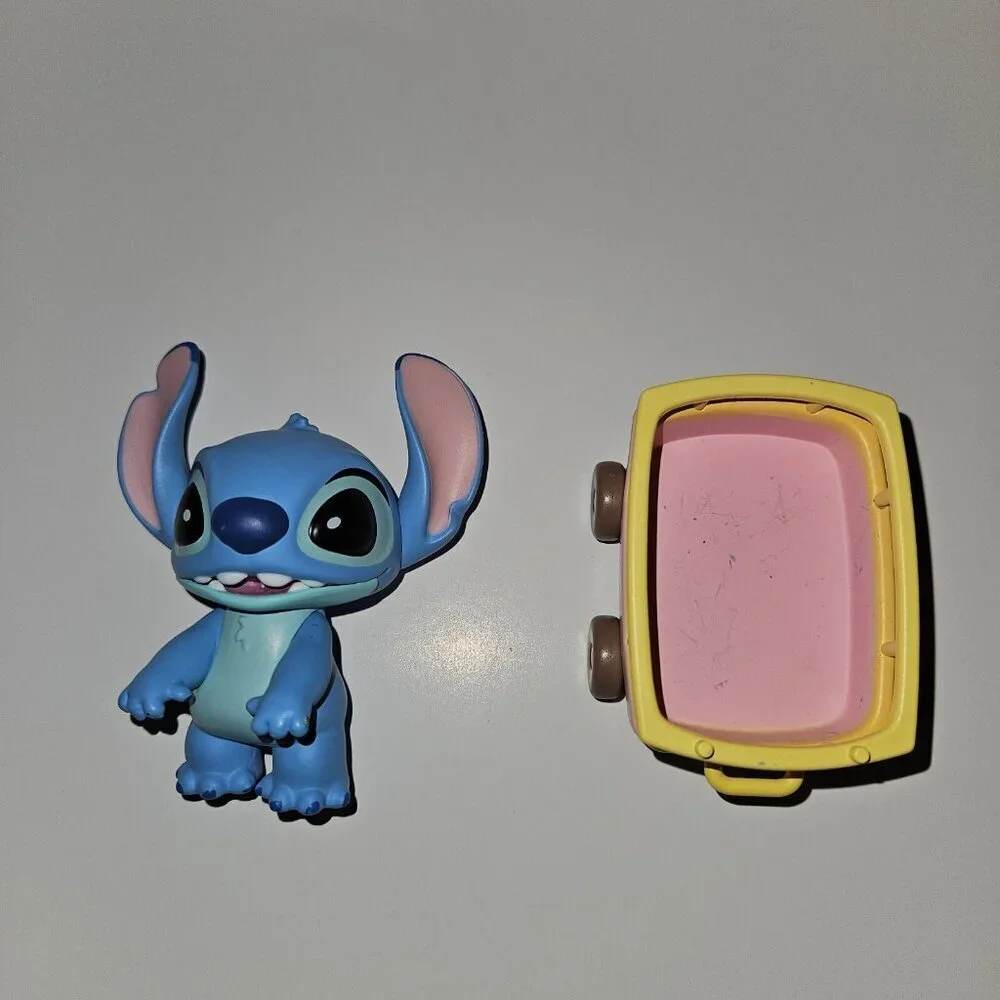 Miniso Disney Stitch Trip + Scrump Doll Figures in Wagons Lot (Blind Bag Toys)